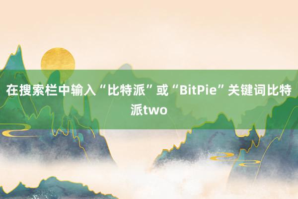 在搜索栏中输入“比特派”或“BitPie”关键词比特派two