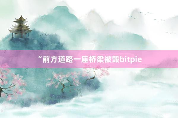 “前方道路一座桥梁被毁bitpie