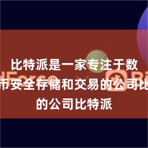 比特派是一家专注于数字货币安全存储和交易的公司比特派