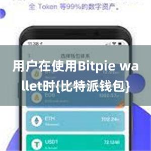 用户在使用Bitpie wallet时{比特派钱包}